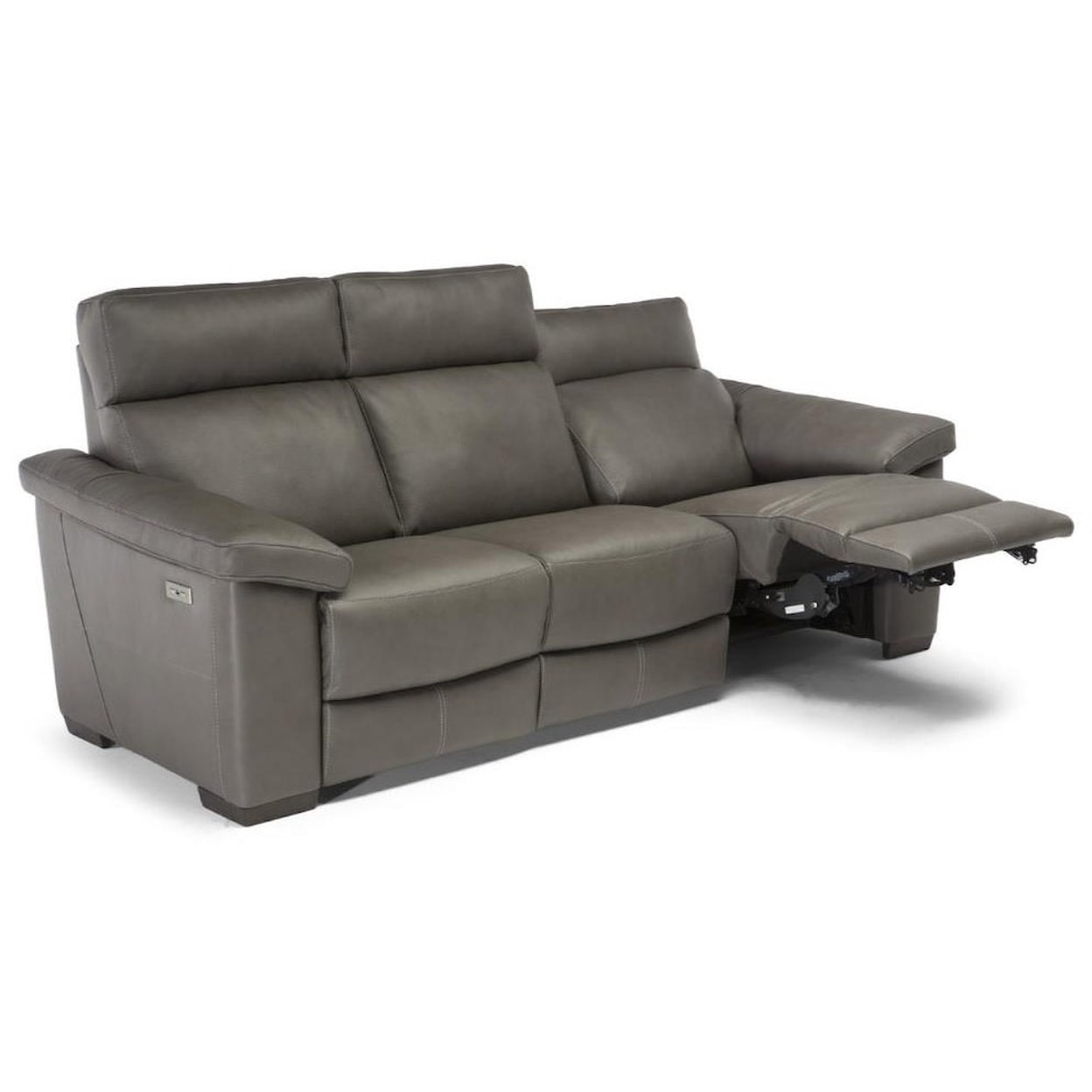 Natuzzi Editions 100% Italian Leather Power Reclining Leather Sofa