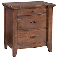 Traditional 3-Drawer Nightstand with Cedar-Lined Drawers