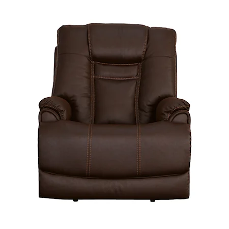Casual Power Recliner with Power Headrest & Power Adjustable Lumbar Support