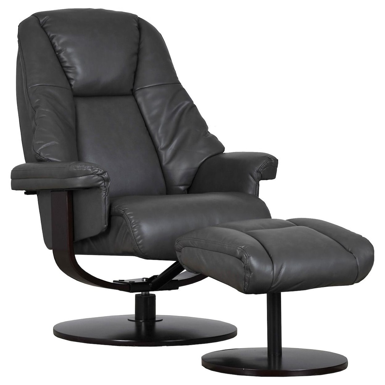 Mac Motion Chairs 14130 Push Back Chair and Ottoman