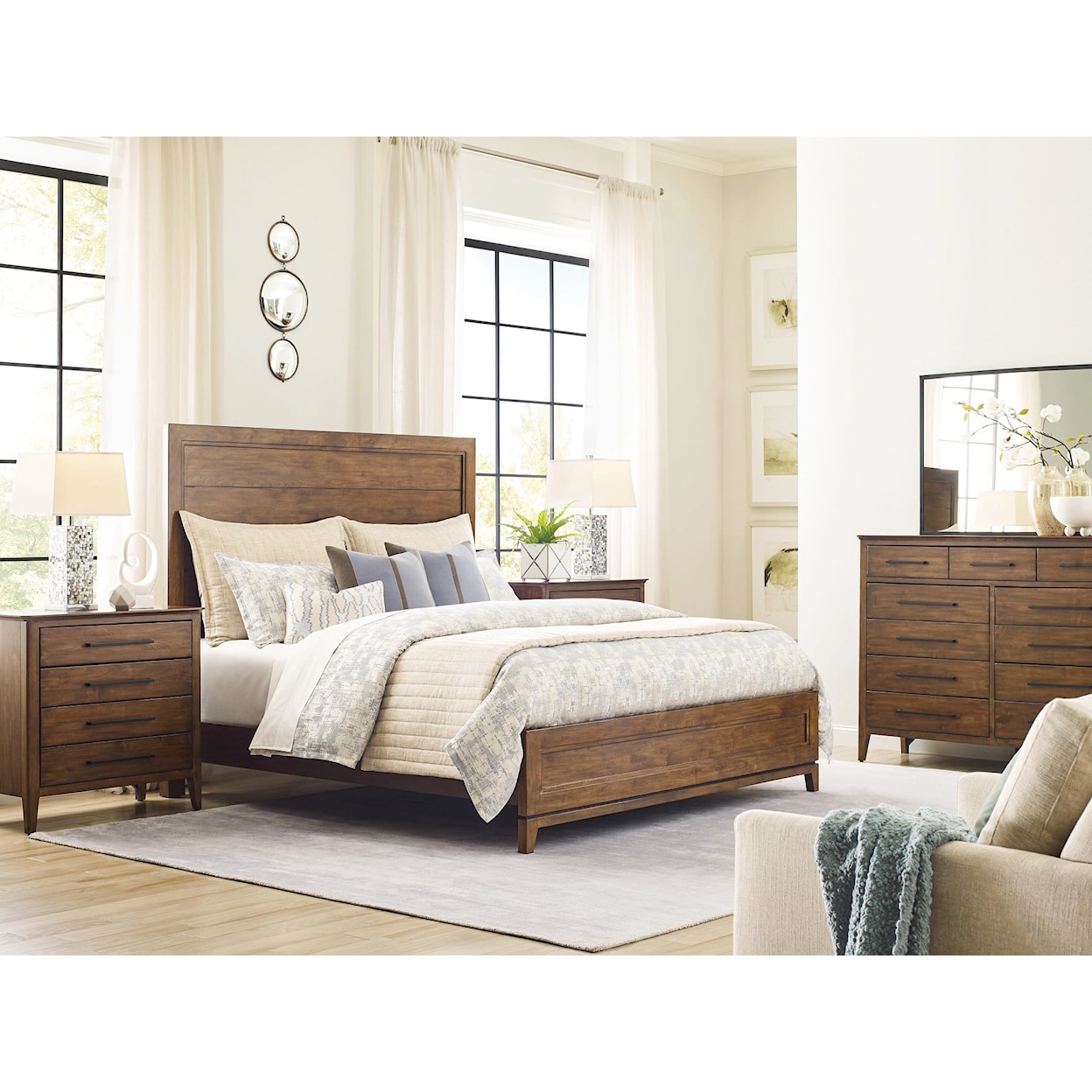 Kincaid Furniture Abode Schafer Cal King Panel Bed Complete