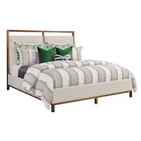 Transitional Queen Upholstered Bed