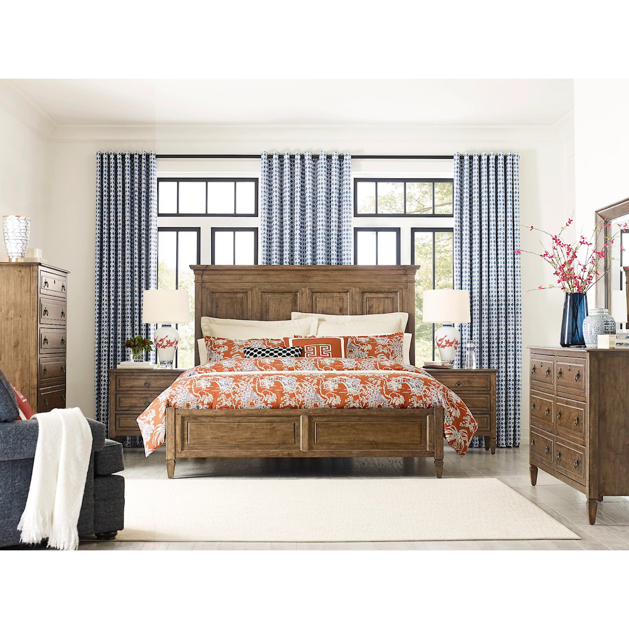 Kincaid Furniture Ansley Hartnell Cal King Panel Bed