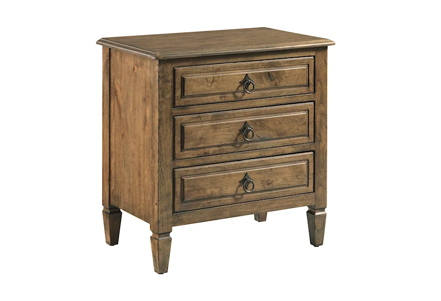 Ansley Lloyds Three Drawer Nightstand by Kincaid Furniture at Jacksonville Furniture Mart