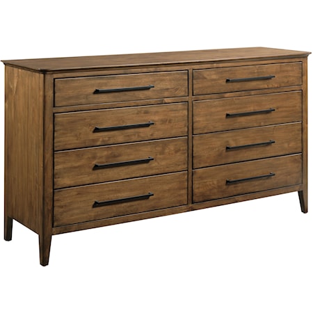 Transitional 8-Drawer Dresser