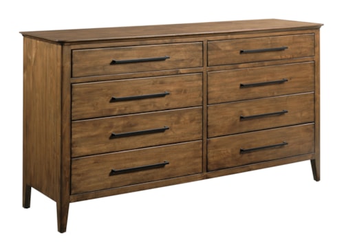 Transitional 8-Drawer Dresser