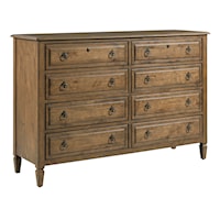 Traditional Solid Wood 8-Drawer Master Chest