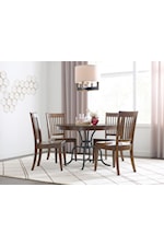 Kincaid Furniture The Nook 44" Round Solid Wood Dining Table with Modern Tapered Wood Base