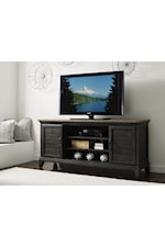 Kincaid Furniture Pike Place Rockland Solid Wood Buffet with Touch Lighting and Mirrored Back             
