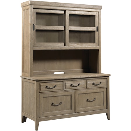 Barlow Office Storage Credenza with Hutch