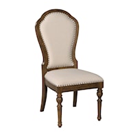 Traditional Kirkman Upholstered Back Side Chair