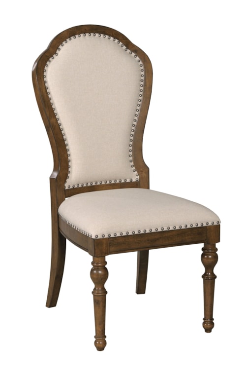 Traditional Kirkman Upholstered Back Side Chair