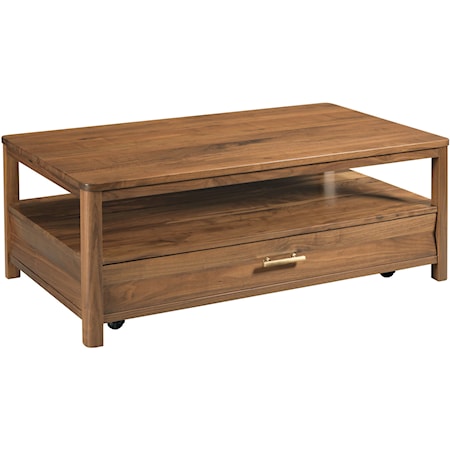 Transitional Coffee Table with Storage