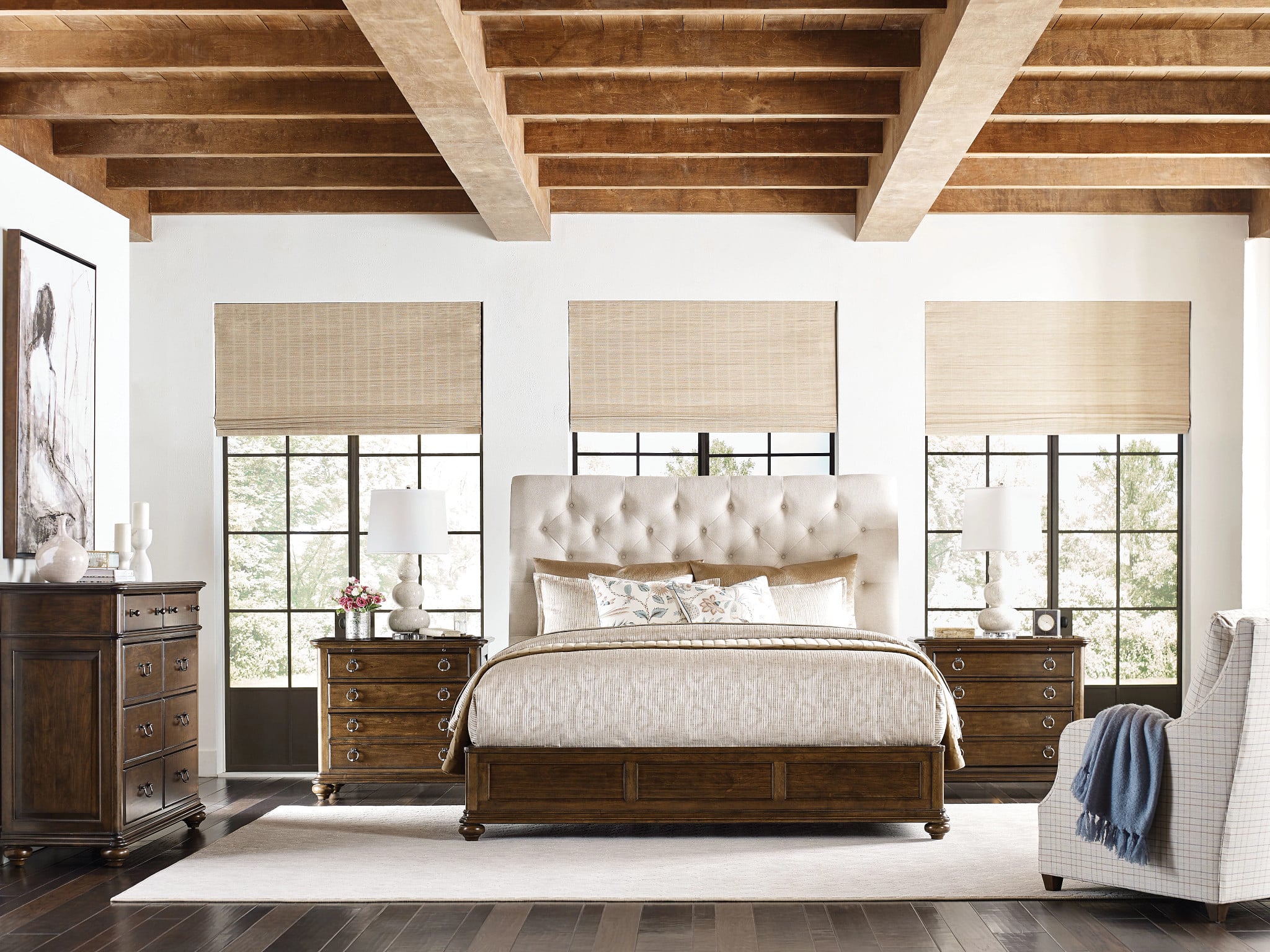 Kincaid Furniture Commonwealth Herndon Queen Upholstered Bed - Complete