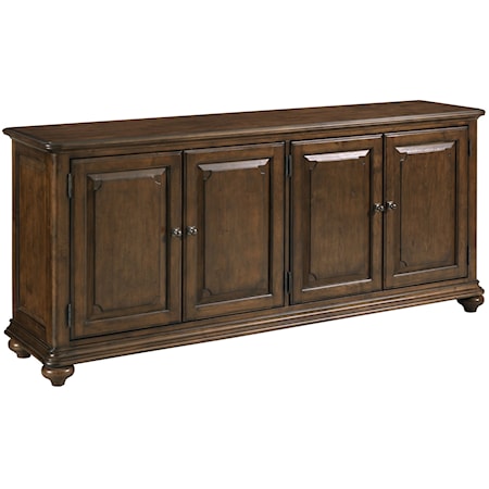 Traditional 4-Door Morton 76" Entertainment Console