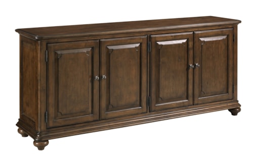 Traditional 4-Door Morton 76" Entertainment Console