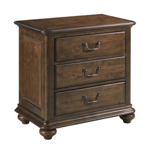 Traditional Witham 3-Drawer Nightstand