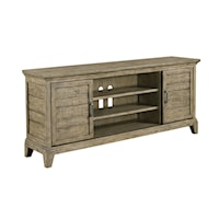Arden Entertainment Console with Sliding Doors and Built-In Electrical Outlet