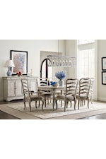 Kincaid Furniture Selwyn New Haven Oval Dining Table with 2 Leaves