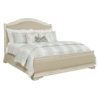 Kelly King Size Upholstered Sleigh Bed