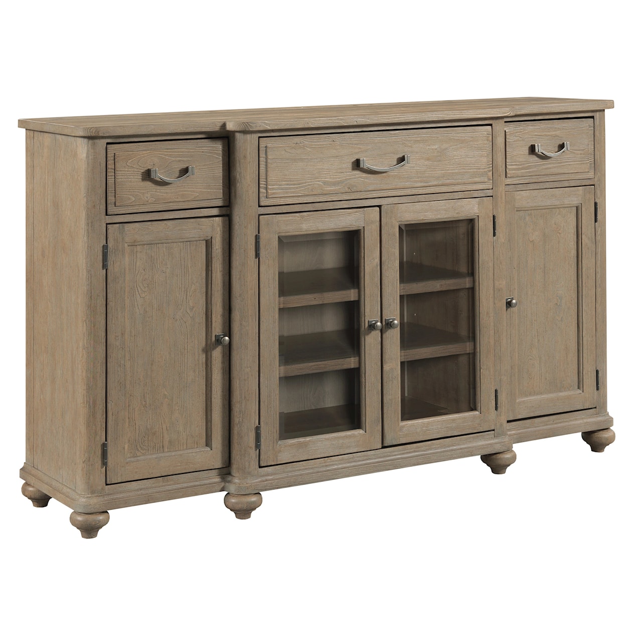 Kincaid Furniture Urban Cottage Wallace Breakfront Buffet