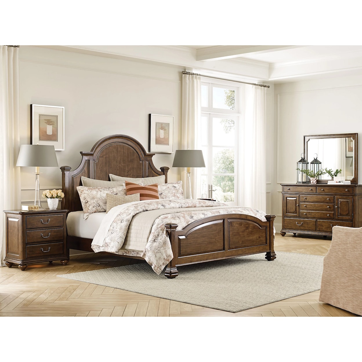 Kincaid Furniture Commonwealth Allenby King Panel Bed - Complete