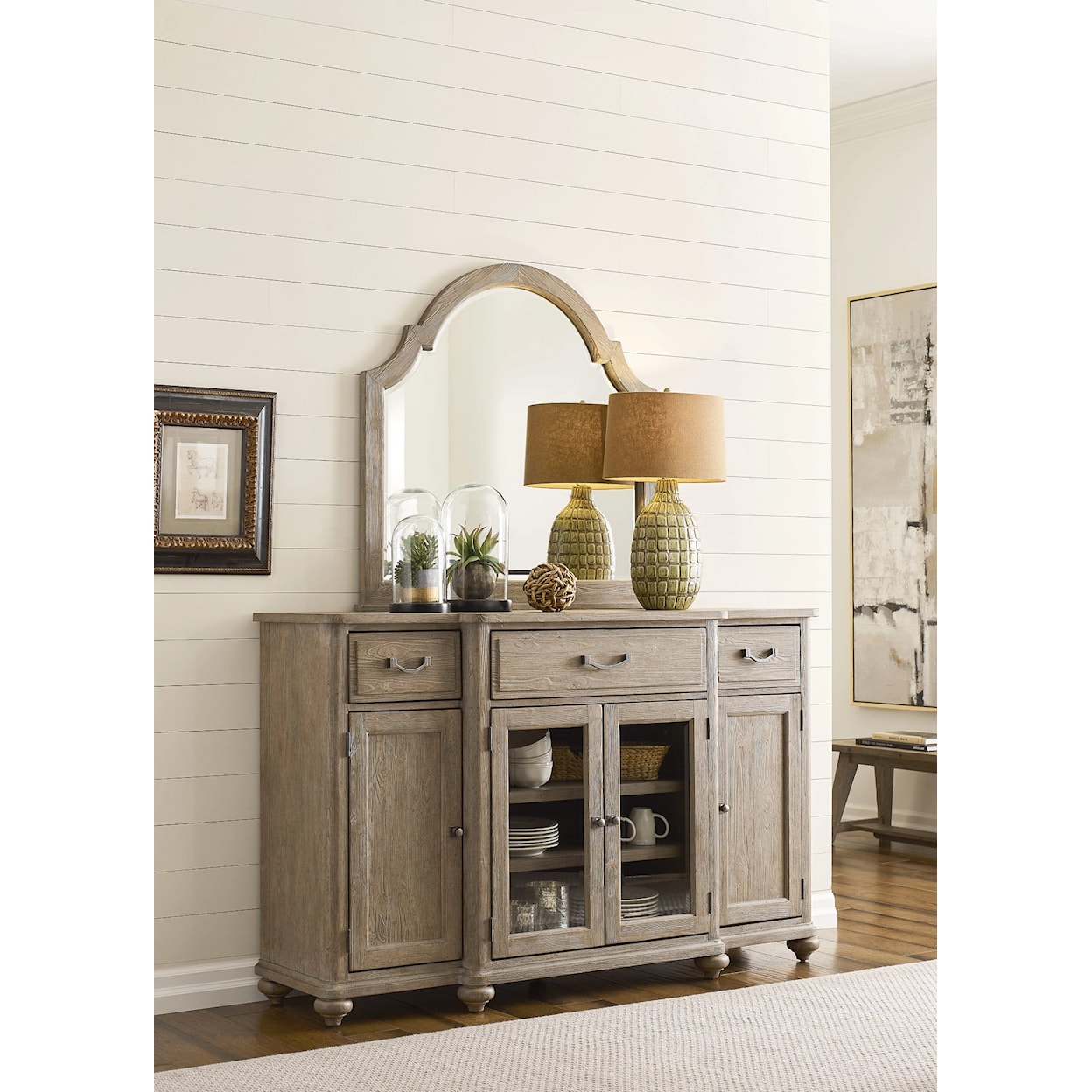 Kincaid Furniture Urban Cottage Wallace Breakfront Buffet