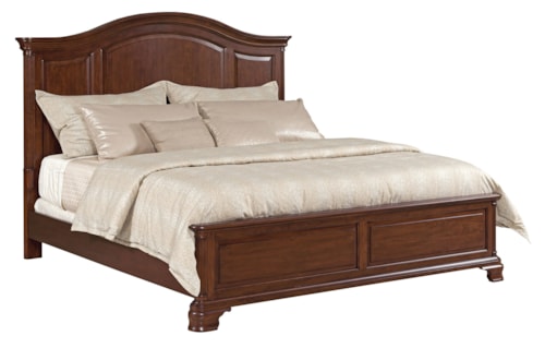 Traditional California King Arched Panel Bed