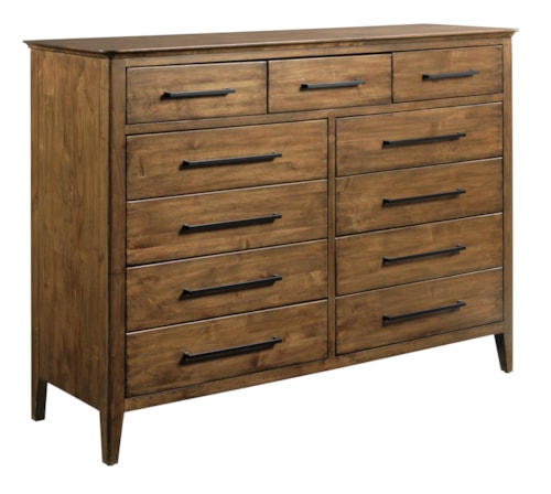 Transitional 11-Drawer Dresser