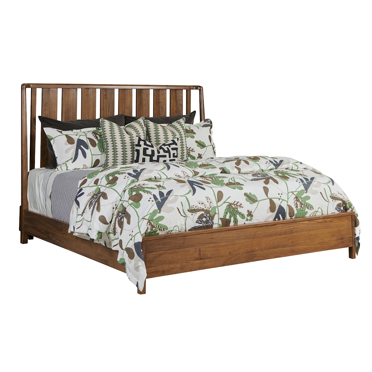 Kincaid Furniture Monogram Walnut 5/0 Ashburn Slat Bed Packagege