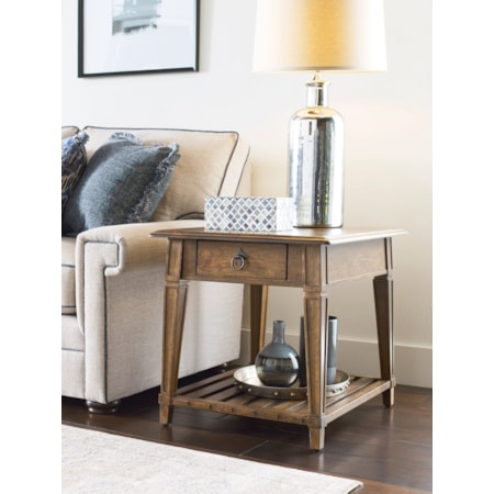 Atwood Drawer End Table