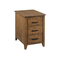 Transitional 3-Drawer Chairside Table