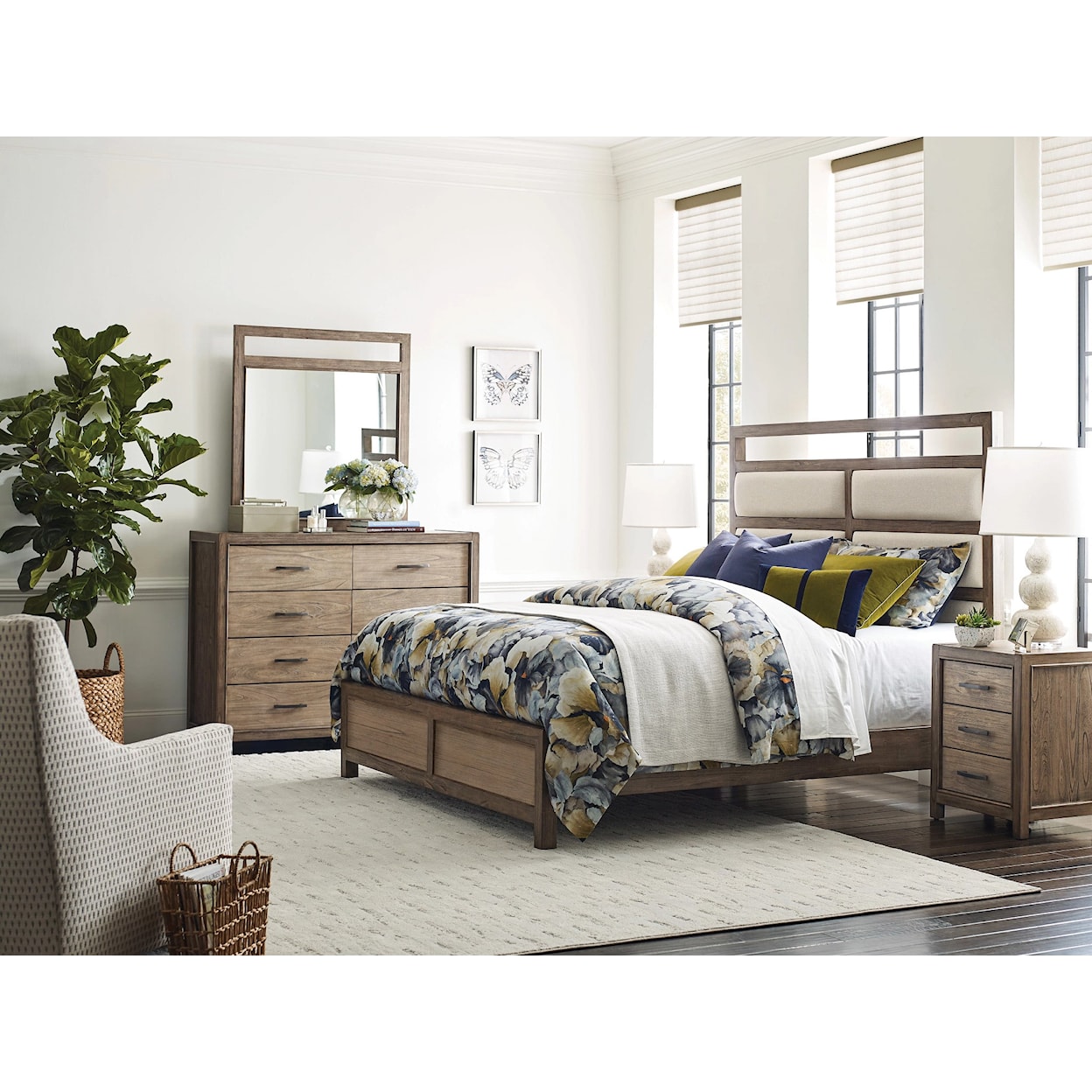 Kincaid Furniture Debut Wyatt Queen Upholstered Bed - Complete