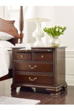 Kincaid Furniture Hadleigh Traditional Four Drawer Bachelor's Chest with Pull-Out Laminate Shelf