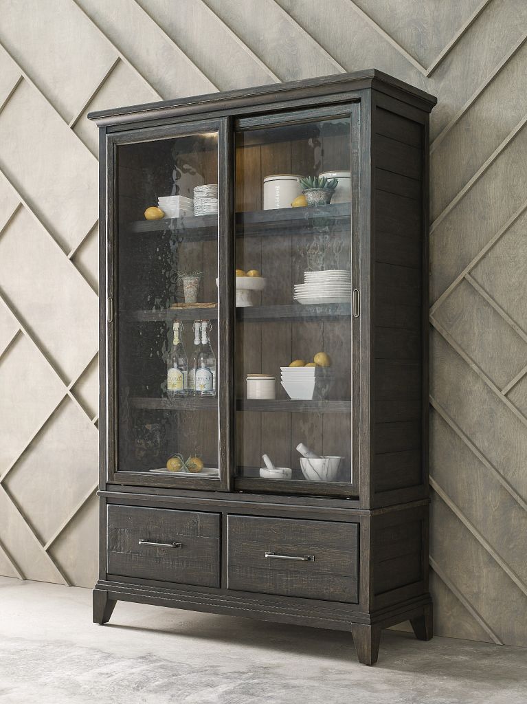 Solid Wood Display Cabinet