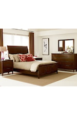 Kincaid Furniture Elise Spectrum King Upholstered Bed in Mushroom Fabric
