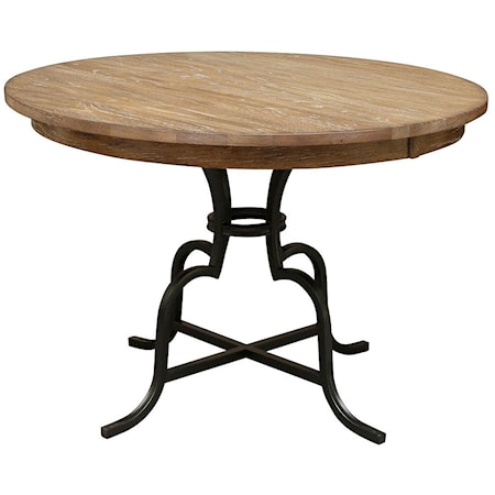 54" Round Counter Height Table w/ Metal Base
