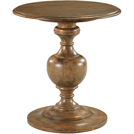 Traditional Solid Wood Barden Round End Table