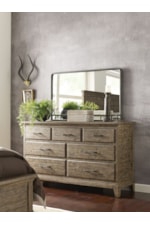 Kincaid Furniture Plank Road Arden Entertainment Console with Sliding Doors and Built-In Electrical Outlet