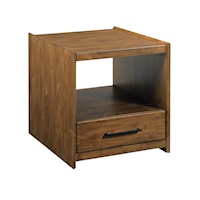 Transitional Drawer End Table