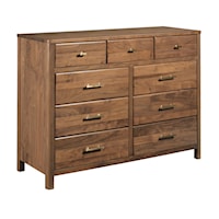 Transitional 9-Drawer Dresser