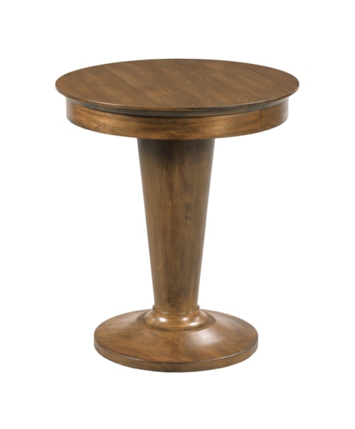 Transitional Round End Table