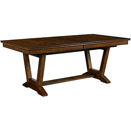 Capris Rectangular Dining Table with Trestle Base