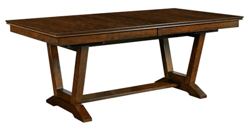 Capris Rectangular Dining Table with Trestle Base