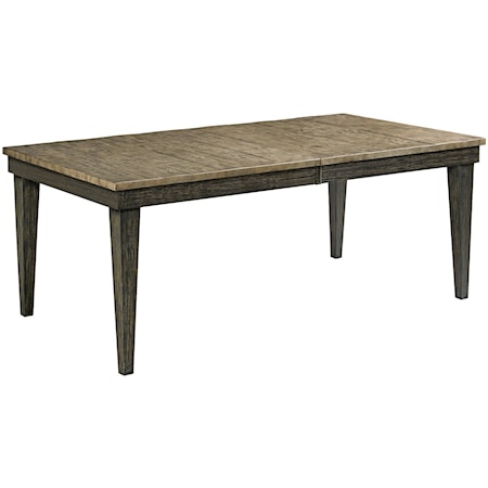 Rankin Rectangular Solid Wood Table with Two Extension Leaves