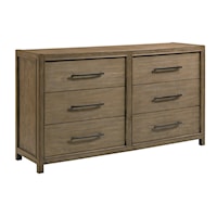 Transitional Calle Six-Drawer Dresser