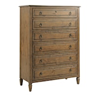 Traditional Solid Wood Chelston 6-Drawer Chest