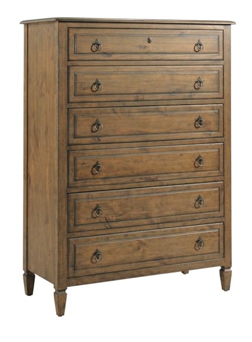 Traditional Solid Wood Chelston 6-Drawer Chest