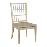 Contemporary Symmetry Solid Wood Side Chair