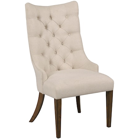 Traditional Higgins Upholstered Host Chair